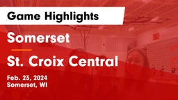 Somerset  vs St. Croix Central  Game Highlights - Feb. 23, 2024
