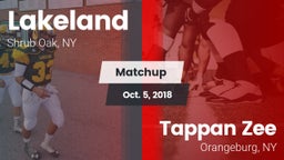 Matchup: Lakeland  vs. Tappan Zee  2018