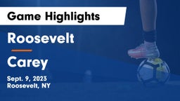 Roosevelt  vs Carey  Game Highlights - Sept. 9, 2023