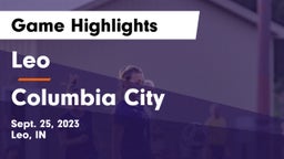 Leo  vs Columbia City  Game Highlights - Sept. 25, 2023