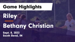 Riley  vs Bethany Christian Game Highlights - Sept. 8, 2022