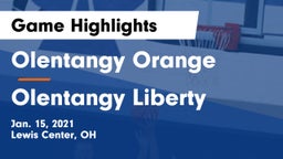 Olentangy Orange  vs Olentangy Liberty  Game Highlights - Jan. 15, 2021