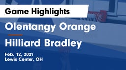 Olentangy Orange  vs Hilliard Bradley  Game Highlights - Feb. 12, 2021