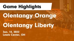 Olentangy Orange  vs Olentangy Liberty  Game Highlights - Jan. 14, 2022