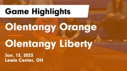 Olentangy Orange  vs Olentangy Liberty  Game Highlights - Jan. 13, 2023
