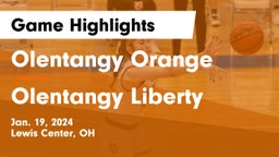 Olentangy Orange  vs Olentangy Liberty  Game Highlights - Jan. 19, 2024