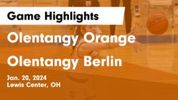 Olentangy Orange  vs Olentangy Berlin  Game Highlights - Jan. 20, 2024