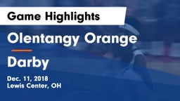 Olentangy Orange  vs Darby  Game Highlights - Dec. 11, 2018