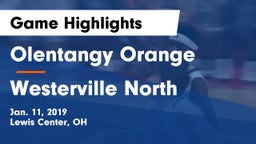 Olentangy Orange  vs Westerville North  Game Highlights - Jan. 11, 2019