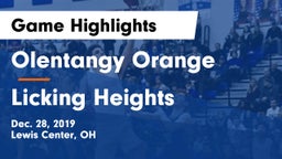 Olentangy Orange  vs Licking Heights  Game Highlights - Dec. 28, 2019
