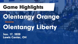 Olentangy Orange  vs Olentangy Liberty  Game Highlights - Jan. 17, 2020