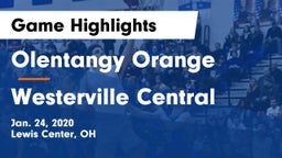 Olentangy Orange  vs Westerville Central  Game Highlights - Jan. 24, 2020