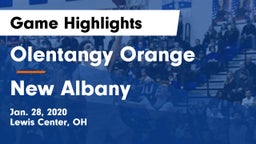 Olentangy Orange  vs New Albany Game Highlights - Jan. 28, 2020