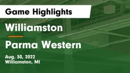Williamston  vs Parma Western  Game Highlights - Aug. 30, 2022