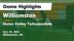 Williamston  vs Huron Valley Yellowjackets Game Highlights - Oct. 22, 2022