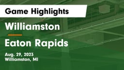 Williamston  vs Eaton Rapids  Game Highlights - Aug. 29, 2023