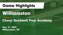 Williamston  vs Charyl Stockwell Prep Academy Game Highlights - Oct. 21, 2023