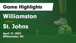 Williamston  vs St. Johns Game Highlights - April 19, 2023