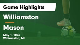 Williamston  vs Mason  Game Highlights - May 1, 2024