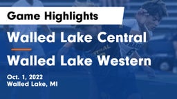 Walled Lake Central  vs Walled Lake Western  Game Highlights - Oct. 1, 2022