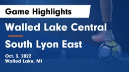 Walled Lake Central  vs South Lyon East Game Highlights - Oct. 3, 2022