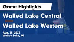 Walled Lake Central  vs Walled Lake Western  Game Highlights - Aug. 25, 2023