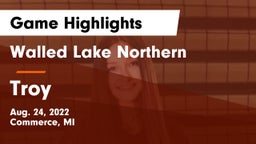 Walled Lake Northern  vs Troy  Game Highlights - Aug. 24, 2022