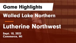 Walled Lake Northern  vs Lutherine Northwest Game Highlights - Sept. 10, 2022
