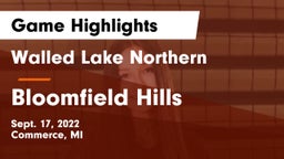 Walled Lake Northern  vs Bloomfield Hills  Game Highlights - Sept. 17, 2022