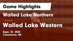 Walled Lake Northern  vs Walled Lake Western Game Highlights - Sept. 22, 2022