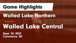 Walled Lake Northern  vs Walled Lake Central Game Highlights - Sept. 24, 2022