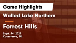 Walled Lake Northern  vs Forrest Hills Game Highlights - Sept. 24, 2022