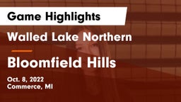 Walled Lake Northern  vs Bloomfield Hills Game Highlights - Oct. 8, 2022