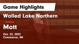 Walled Lake Northern  vs Mott Game Highlights - Oct. 22, 2022