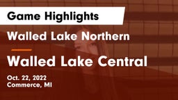Walled Lake Northern  vs Walled Lake Central  Game Highlights - Oct. 22, 2022