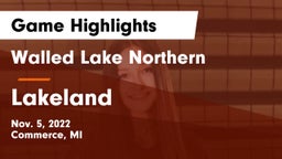 Walled Lake Northern  vs Lakeland Game Highlights - Nov. 5, 2022