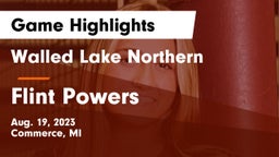 Walled Lake Northern  vs Flint Powers Game Highlights - Aug. 19, 2023