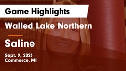 Walled Lake Northern  vs Saline Game Highlights - Sept. 9, 2023