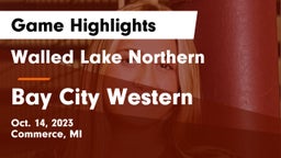 Walled Lake Northern  vs Bay City Western Game Highlights - Oct. 14, 2023