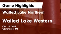 Walled Lake Northern  vs Walled Lake Western Game Highlights - Oct. 21, 2023