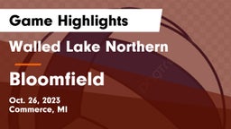 Walled Lake Northern  vs Bloomfield Game Highlights - Oct. 26, 2023