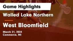 Walled Lake Northern  vs West Bloomfield  Game Highlights - March 21, 2024