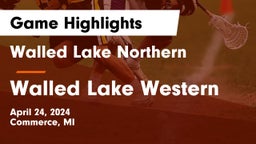 Walled Lake Northern  vs Walled Lake Western  Game Highlights - April 24, 2024