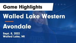 Walled Lake Western  vs Avondale  Game Highlights - Sept. 8, 2022