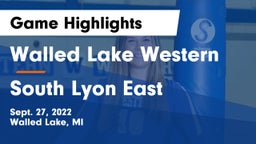 Walled Lake Western  vs South Lyon East  Game Highlights - Sept. 27, 2022