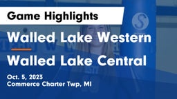 Walled Lake Western  vs Walled Lake Central  Game Highlights - Oct. 5, 2023