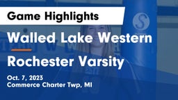 Walled Lake Western  vs Rochester Varsity Game Highlights - Oct. 7, 2023