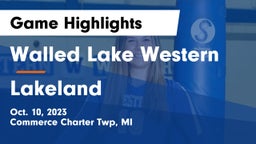 Walled Lake Western  vs Lakeland  Game Highlights - Oct. 10, 2023