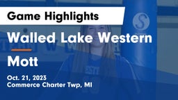 Walled Lake Western  vs Mott Game Highlights - Oct. 21, 2023