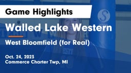 Walled Lake Western  vs West Bloomfield (for Real) Game Highlights - Oct. 24, 2023
